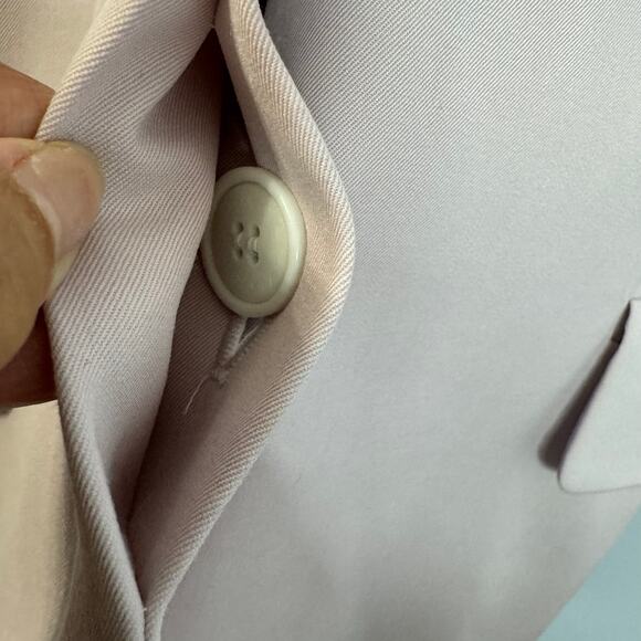 ESCADA Wool Jacket Lavender Buckle Belted Safari Classic Mature Women's 44 L - Picture 9 of 16